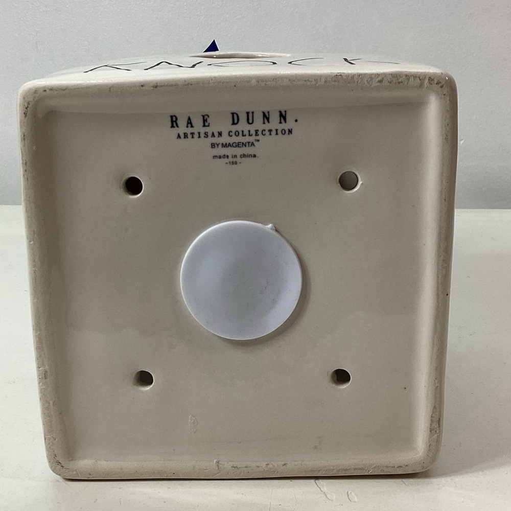 Rae Dunn Cream Ceramic BirdHouse with KNOCK on Fronf - Picture 7 of 10
